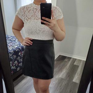 Zara Off White Lace Top
